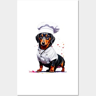 Chef Wiener: The Gourmet Dachshund Posters and Art